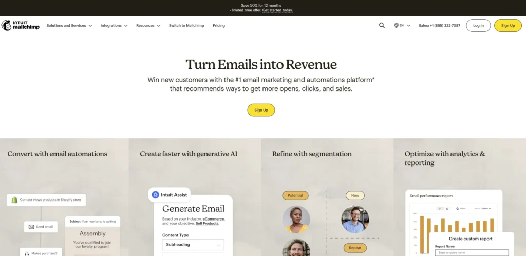 mailchimp email marketing tool